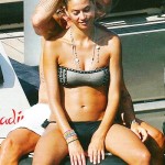 Melissa Satta insieme a Vacchi a Caprera