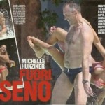 Michele Hunziker in vacanza con la famiglia