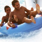 Valentino Rossi e Marwa Klebi all’Aquafan