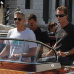 George Clooney and Sandra Bullock arrive in Venice, Italy
