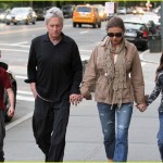 Michael Douglas and Catherine Zeta-Jones Walk Hand in Hand Alongside Their Children
